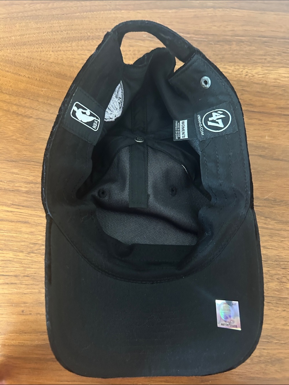 RARE Dallas Mavericks Velvet Baseball Cap – Silver Chrome Logo – Arena Exclusive - Picture 6 of 6